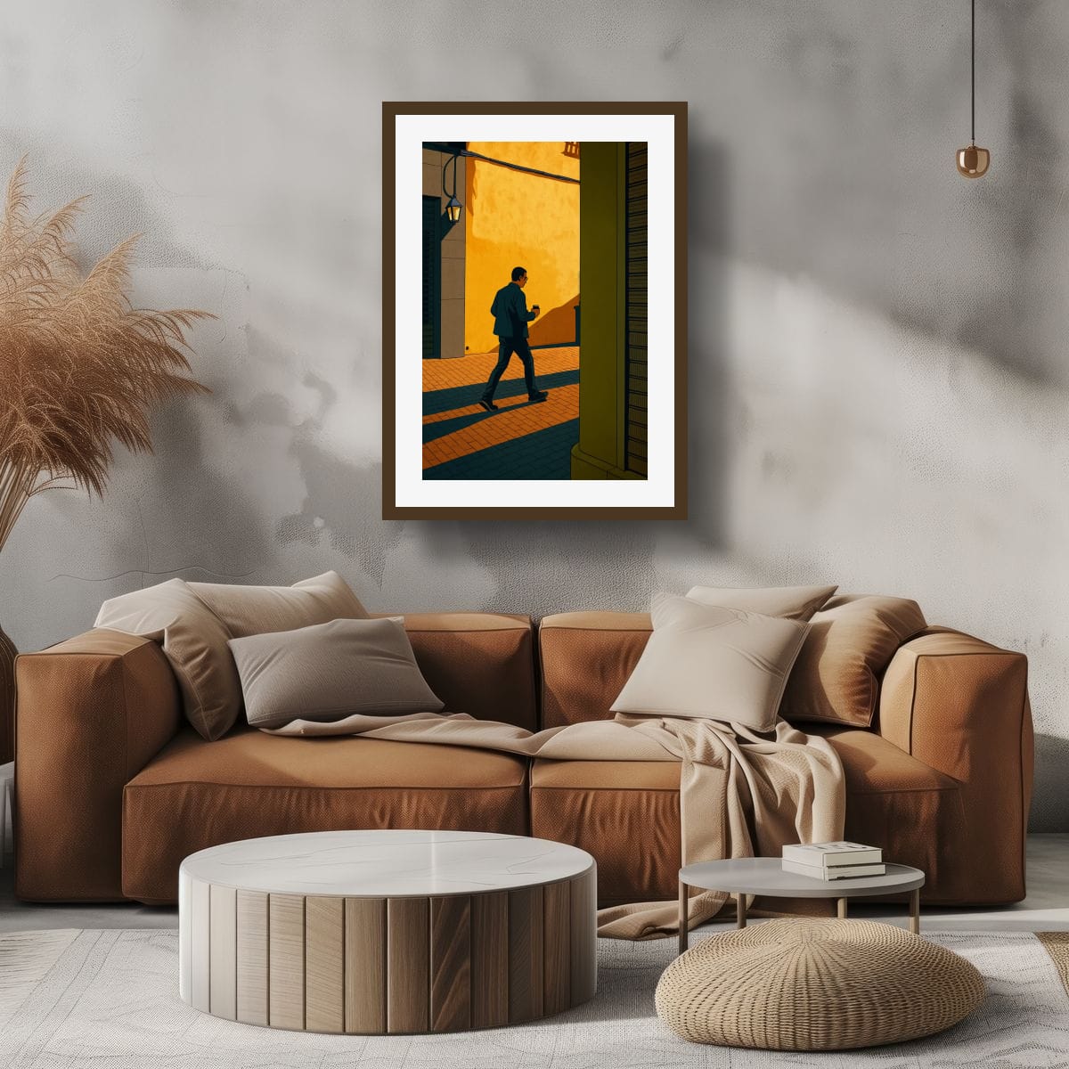 Morning coffee in El Carmen: Original canvas print