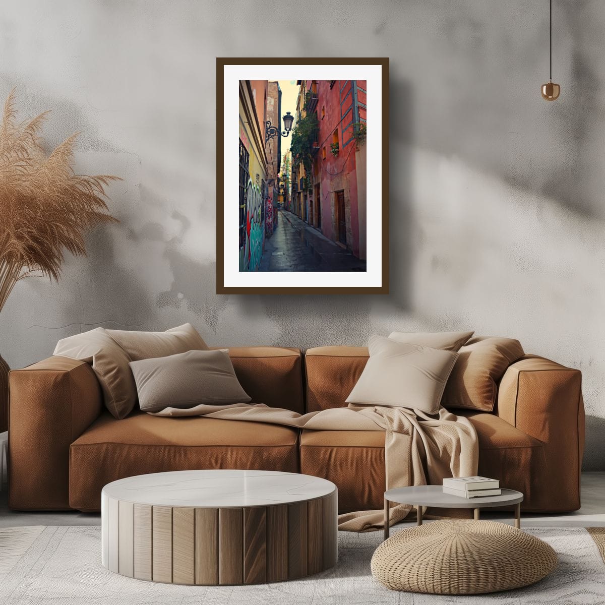 Colourful Street, El Carmen Original Canvas Print