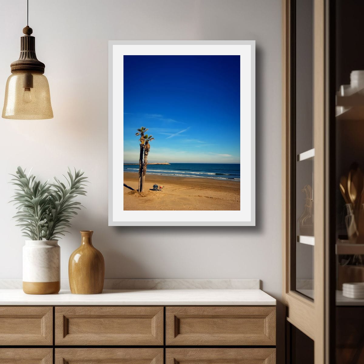 Beach Solitude, Original Photographic Canvas Print