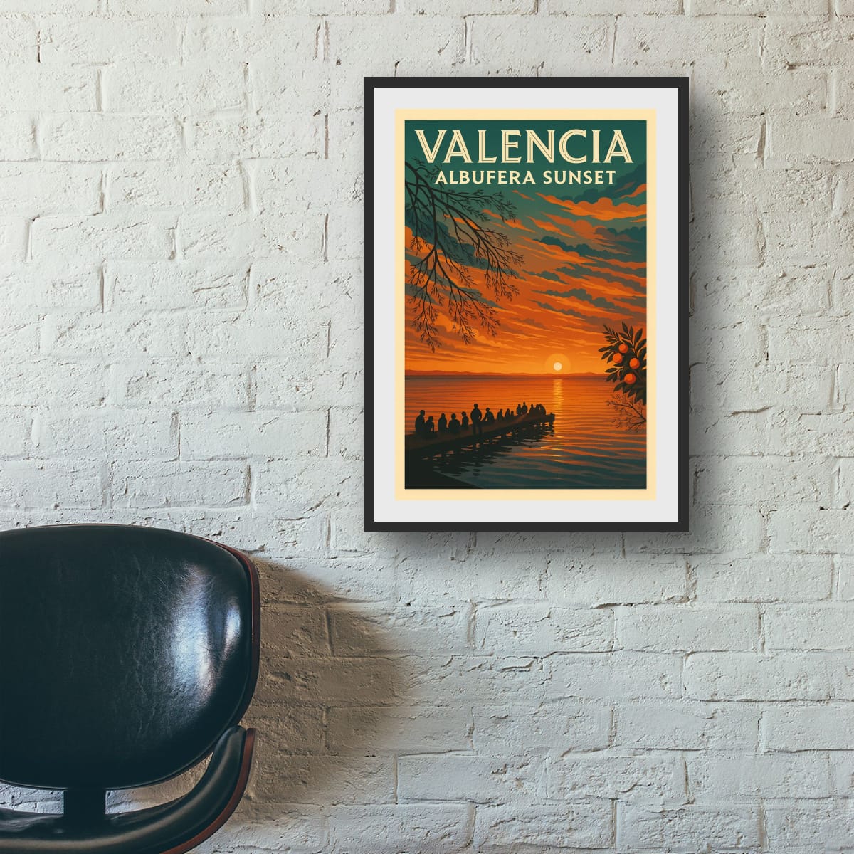 Albufera sunset Canvas Print