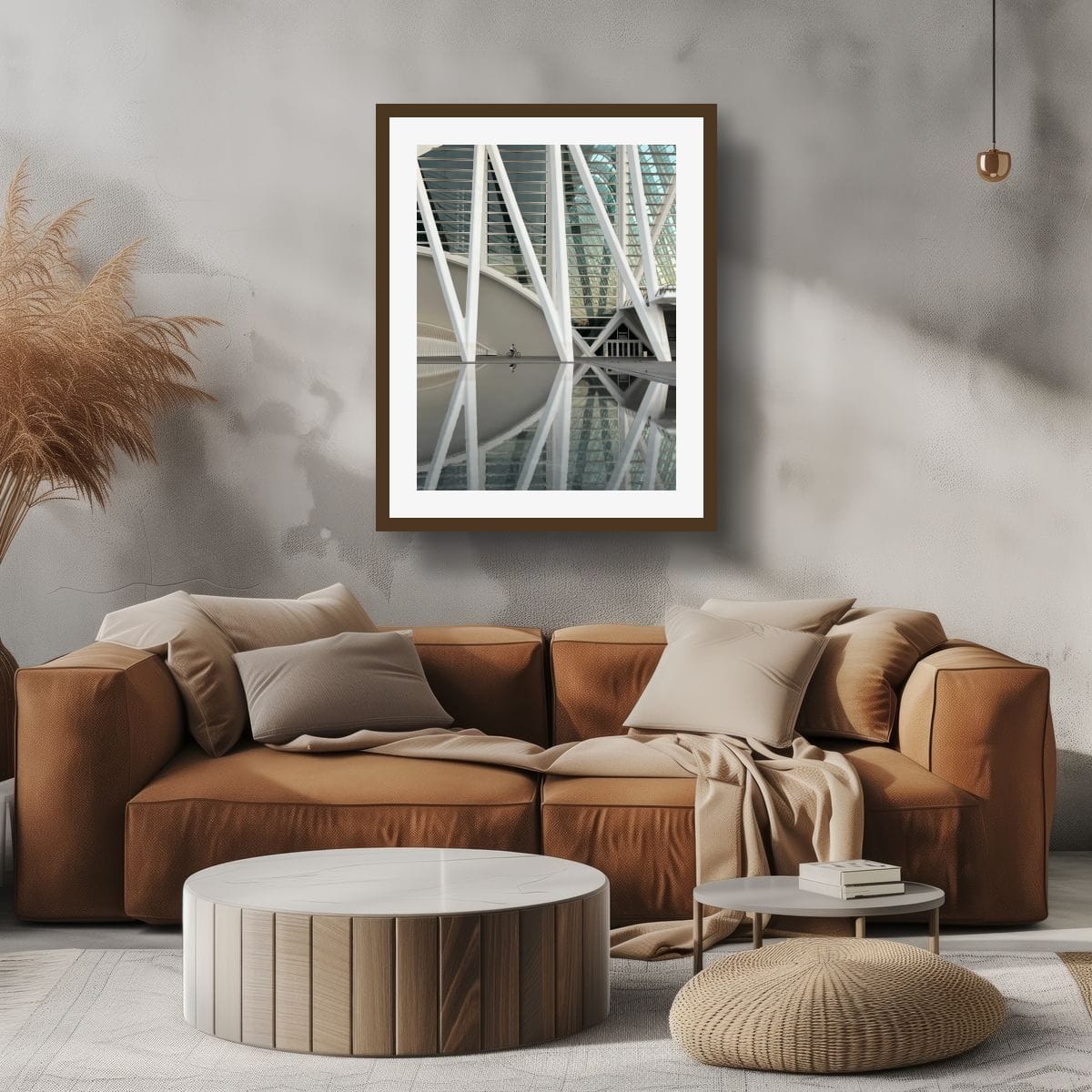 Lone Cyclist at The City of Arts and Sciences Canvas Print