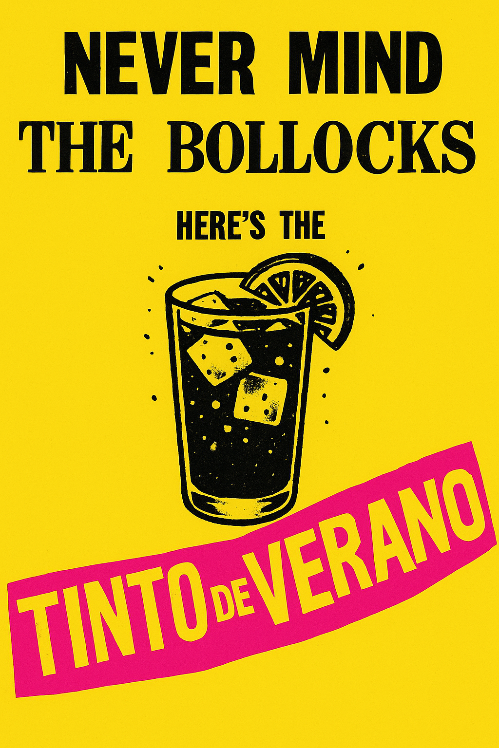 Tinto de Verano Punk! Original Canvas Print