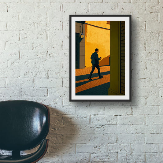 Morning coffee in El Carmen: Original canvas print