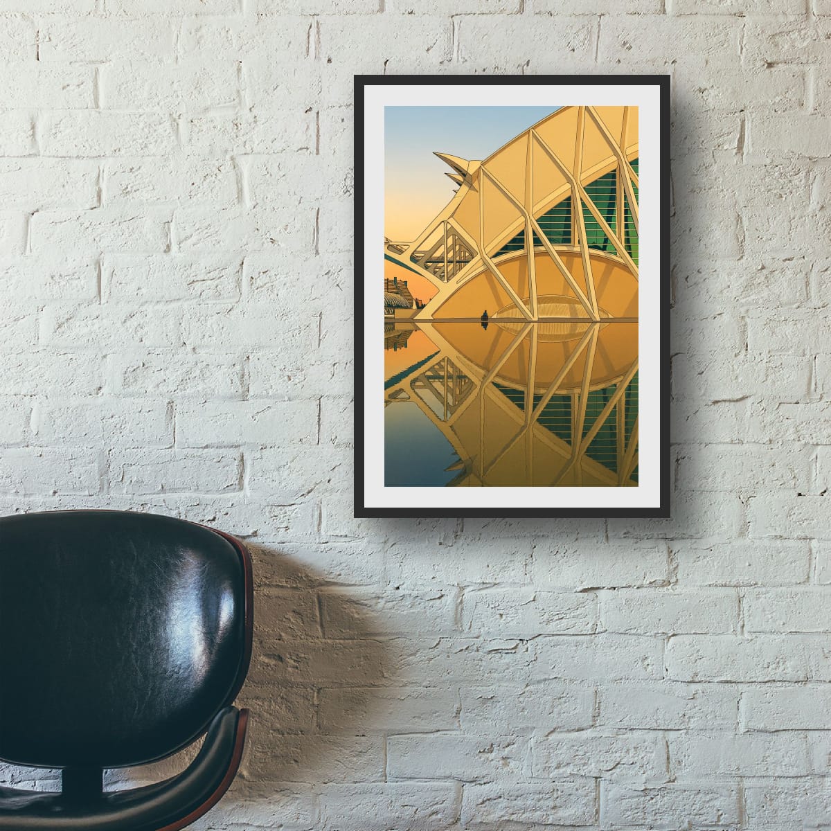 Morning Solitude at The City of Arts and Sciences Canvas Print