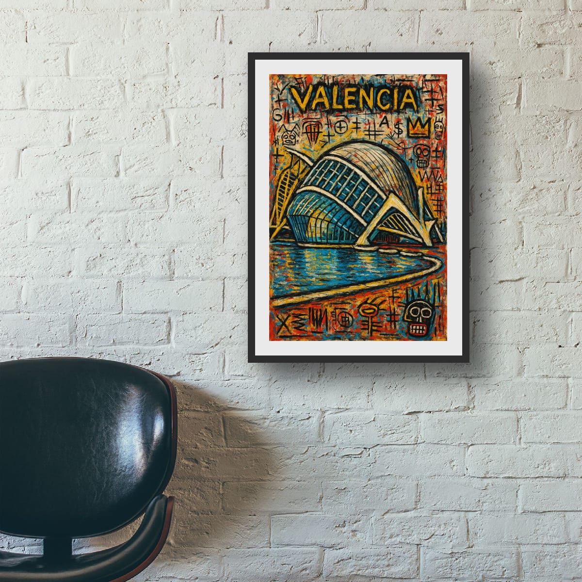 Basquiat inspired Original Canvas Print