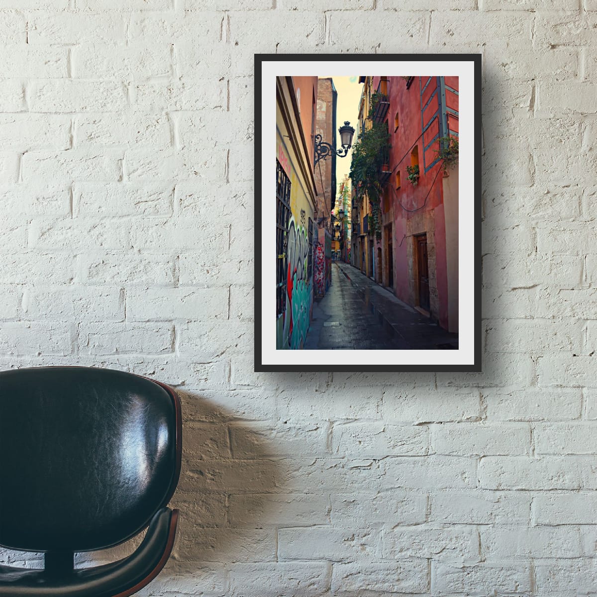 Colourful Street, El Carmen Original Canvas Print