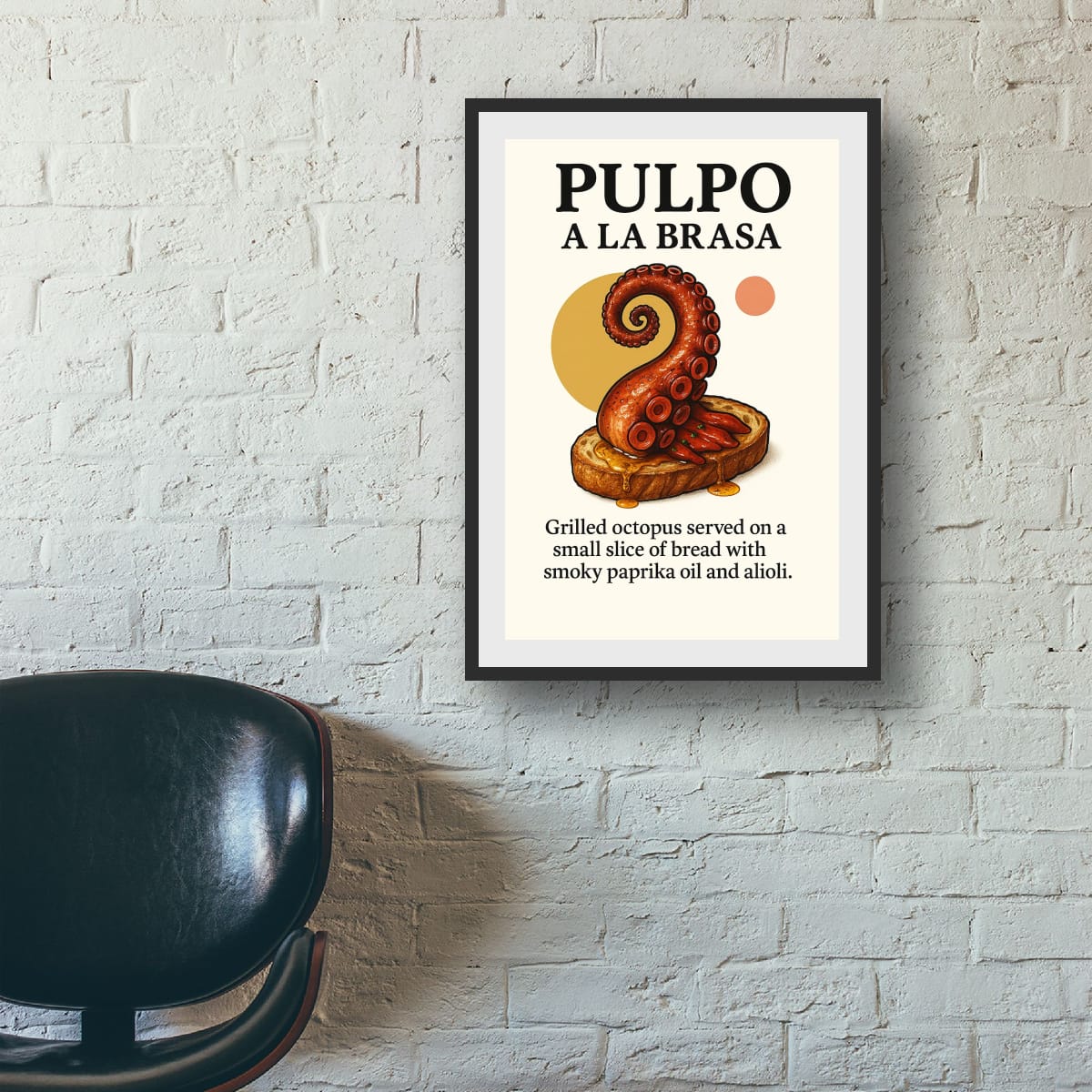 Pulpo al al Brasa! Original Canvas Print