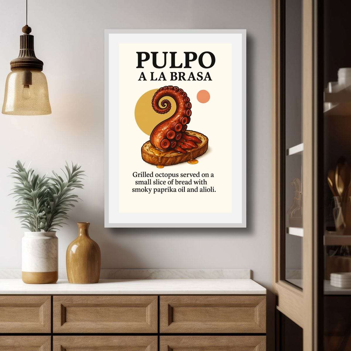 Pulpo al al Brasa! Original Canvas Print
