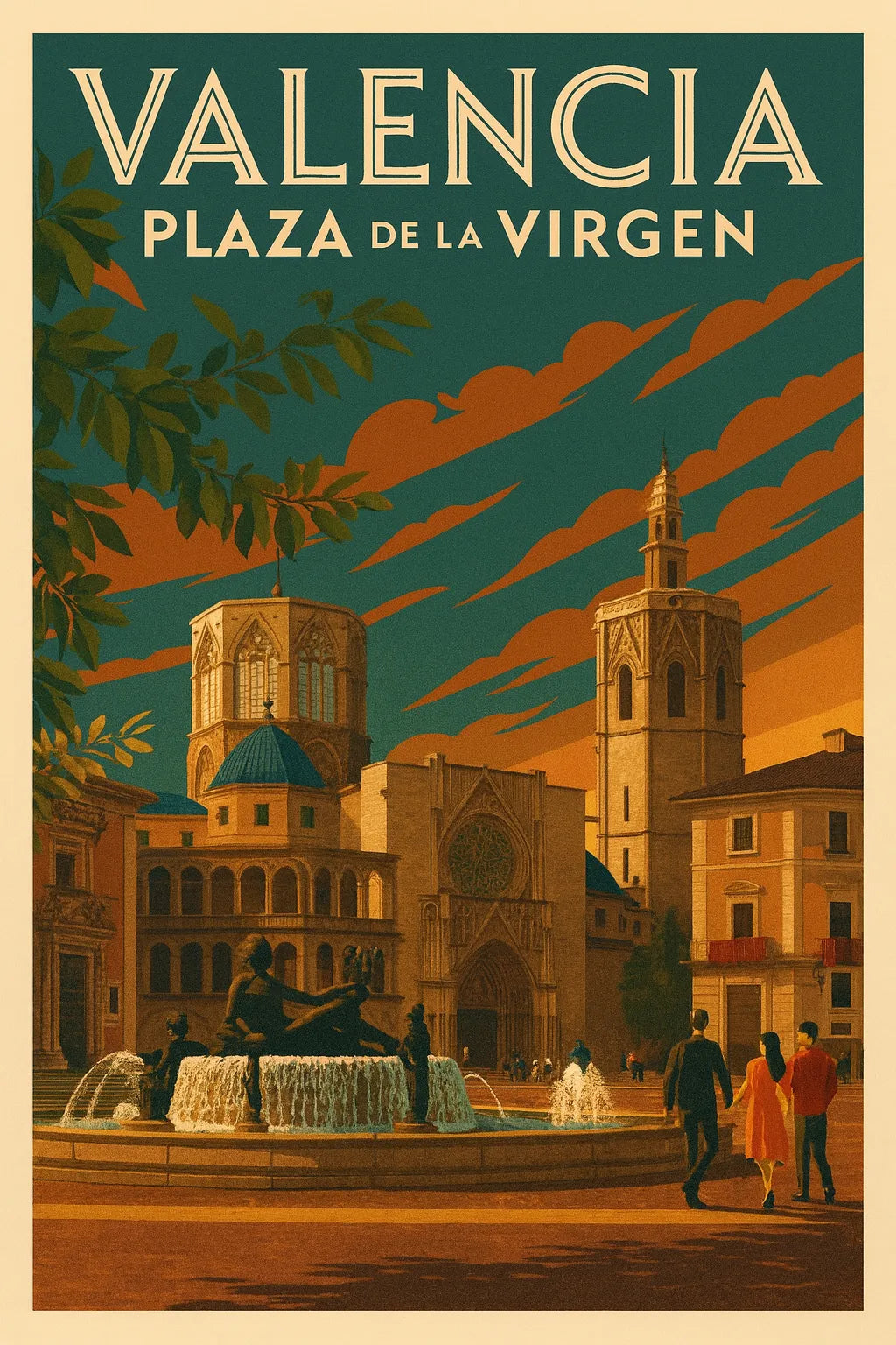 Plaza de la Virgen Original Canvas Print