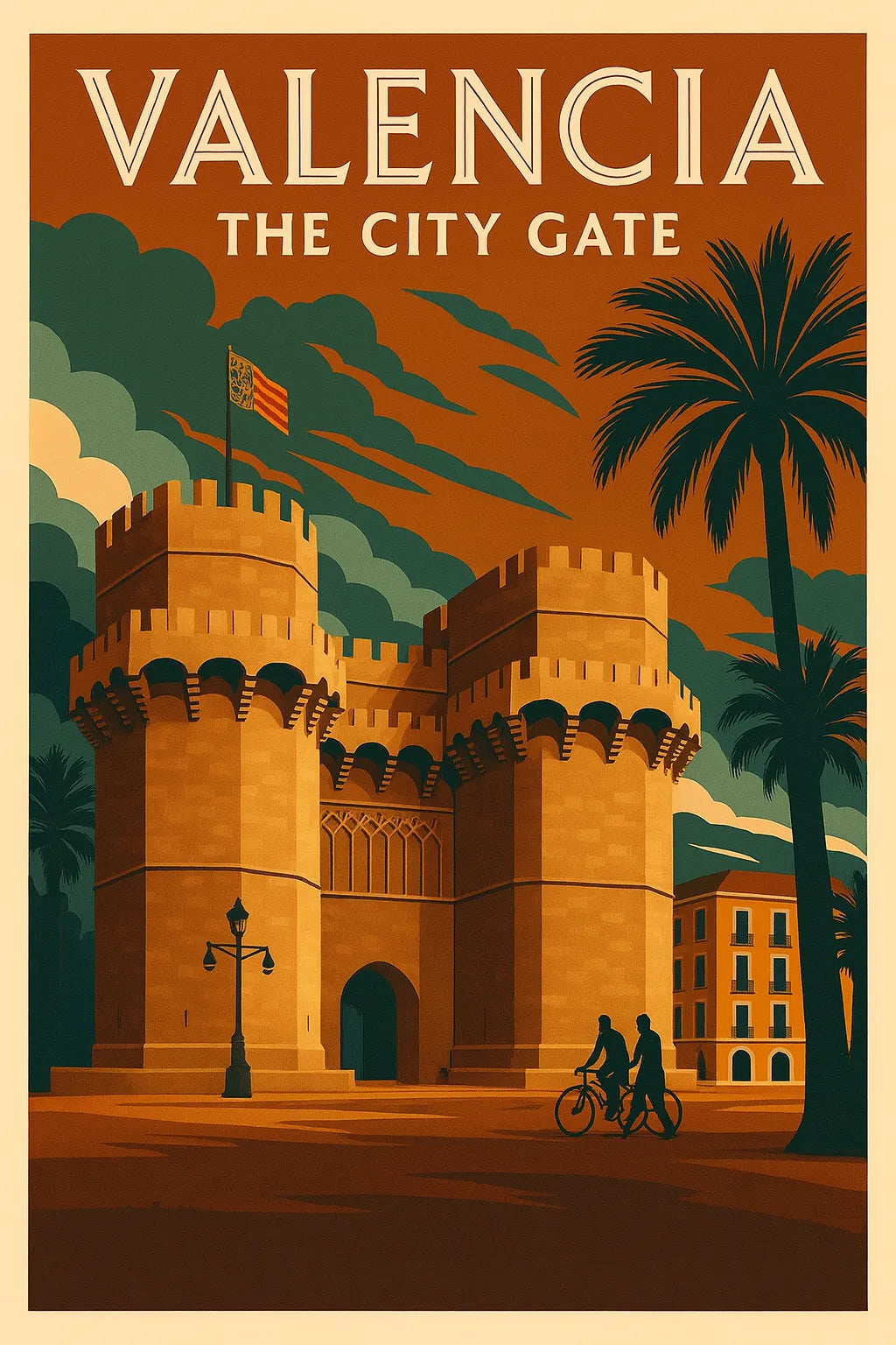Torres de Serranos Canvas Print