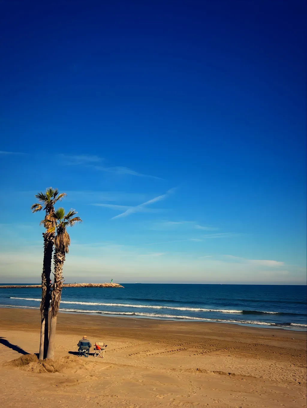 Beach Solitude, Original Photographic Canvas Print