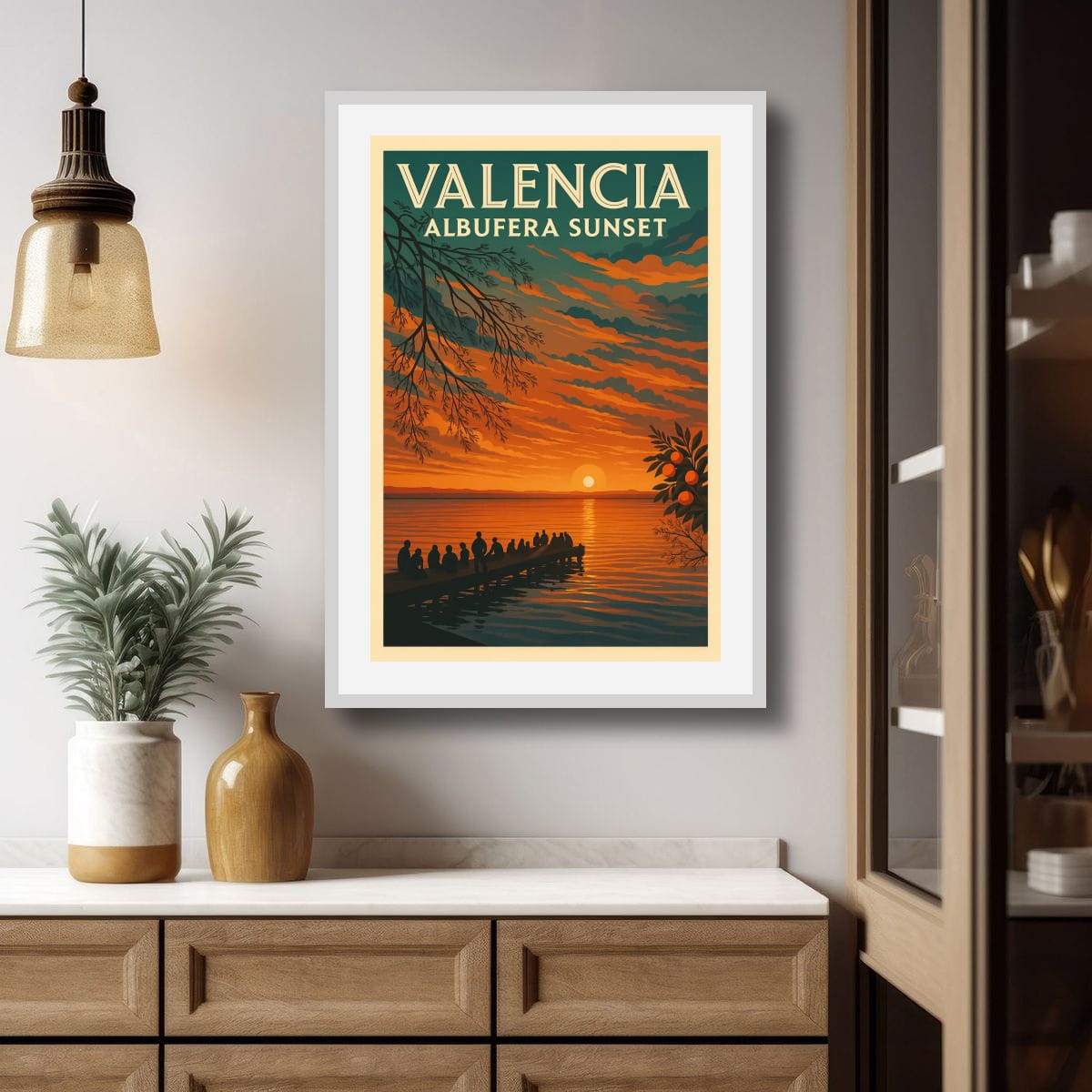 Albufera sunset Canvas Print
