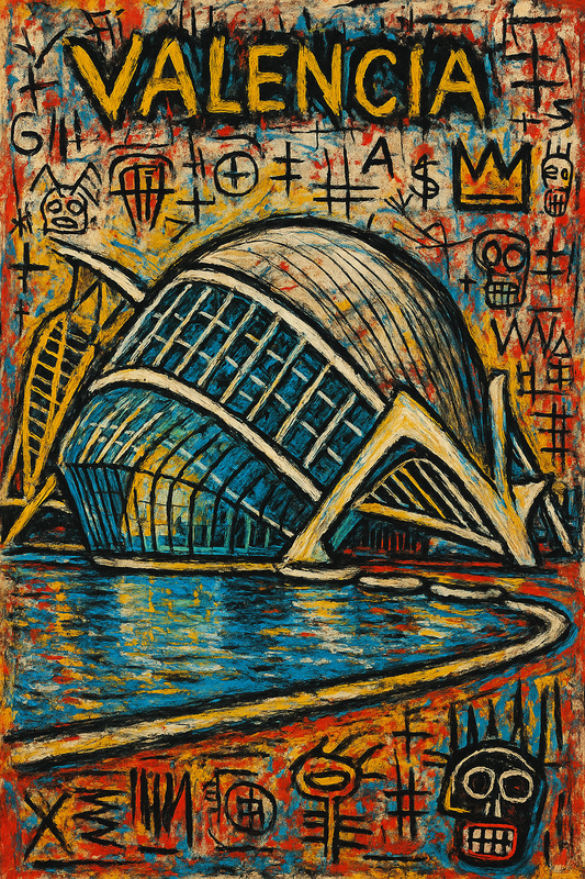 Basquiat inspired Original Canvas Print