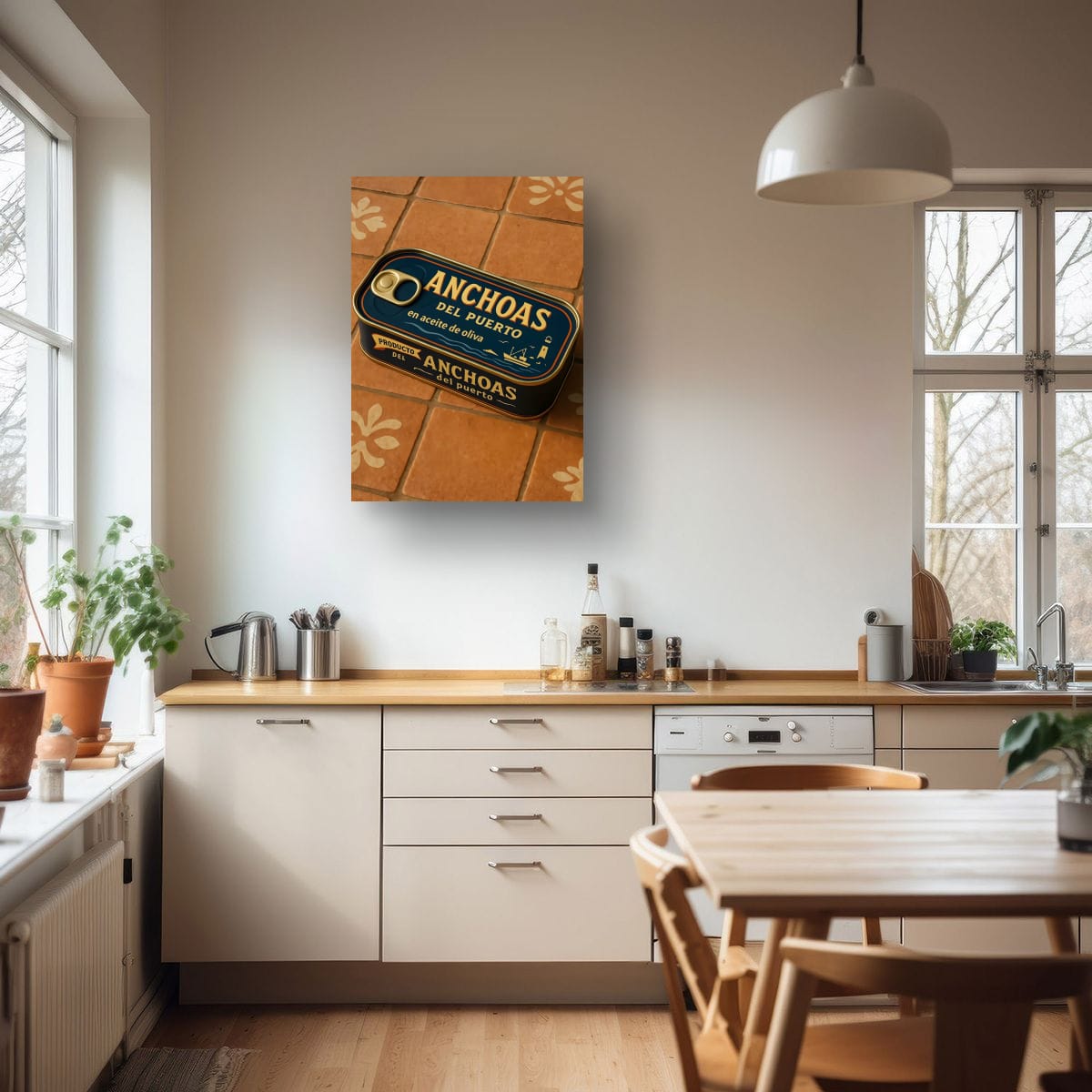 Canned Anchovies! Canvas Print