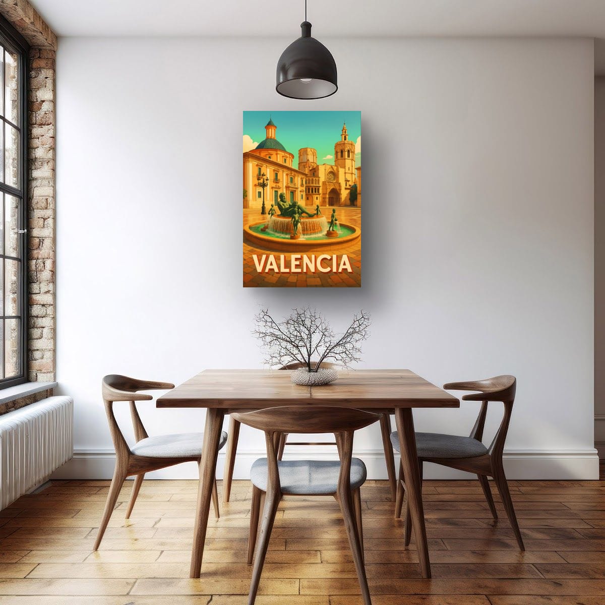 Plaza de la virgen Original Canvas Print