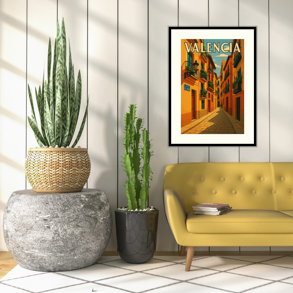 El Carmen Street Scene Original Canvas Print