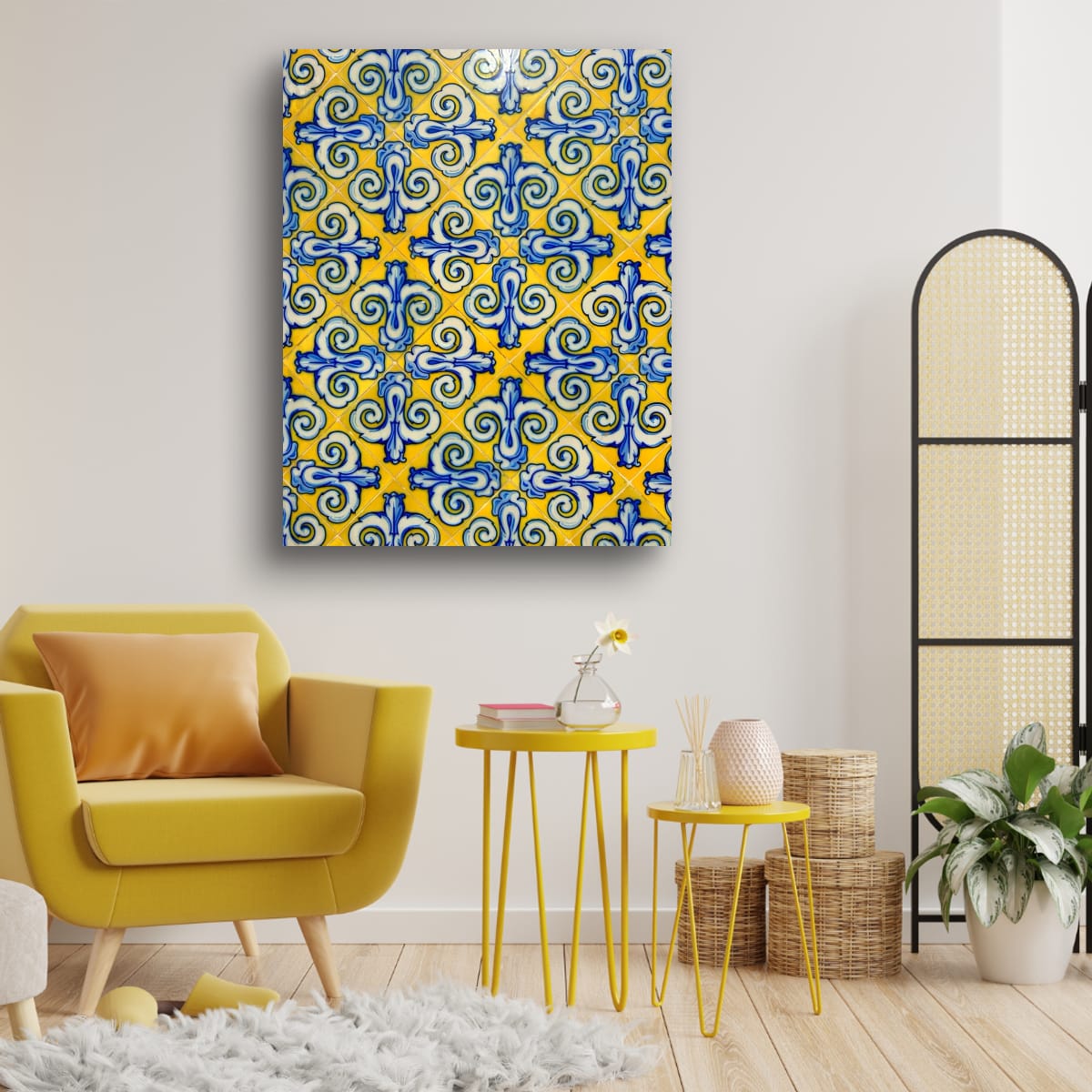 Tiles at Mercat Central Original Canvas Print