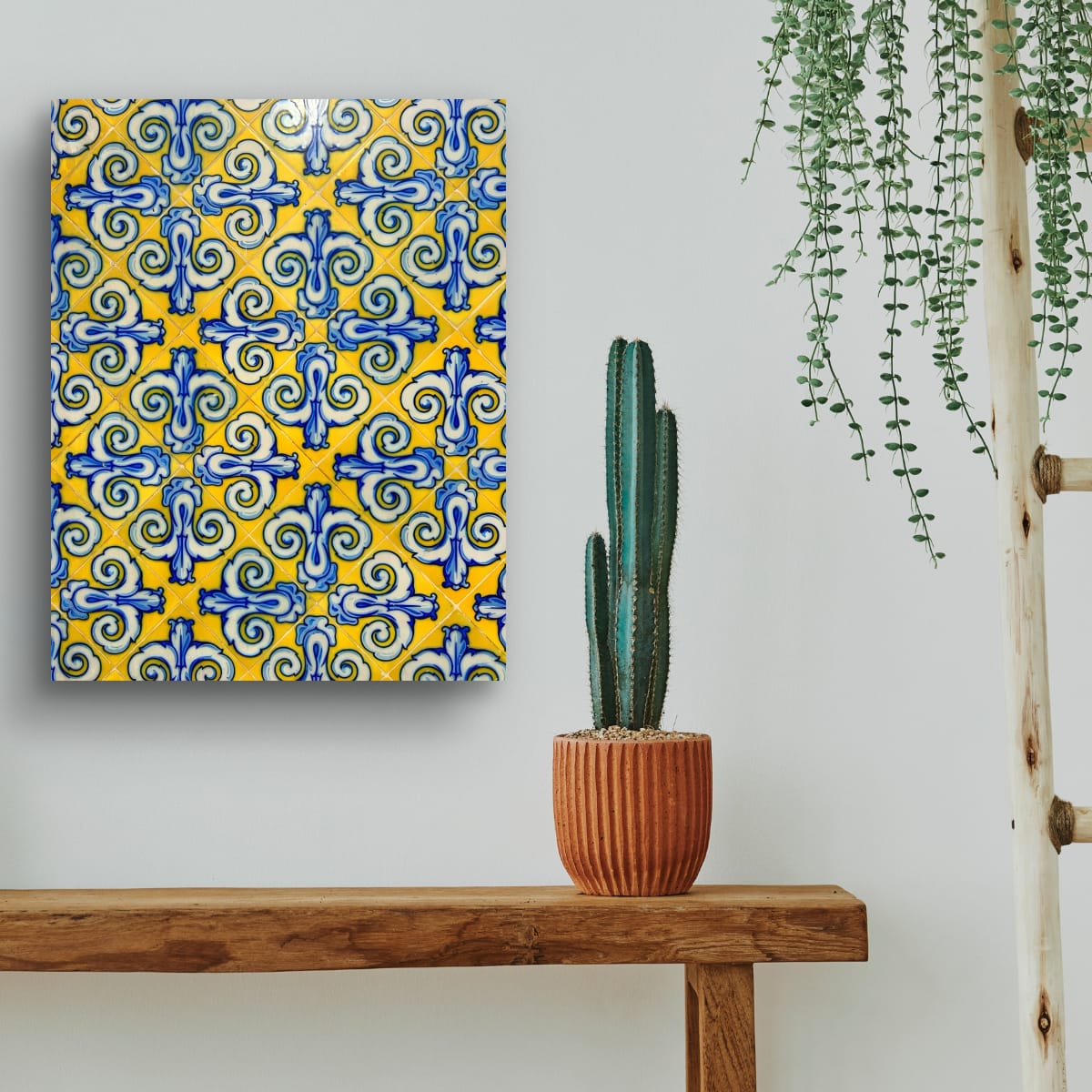 Tiles at Mercat Central Original Canvas Print