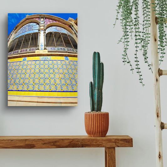 Tiles at Mercat Central Original Canvas Print