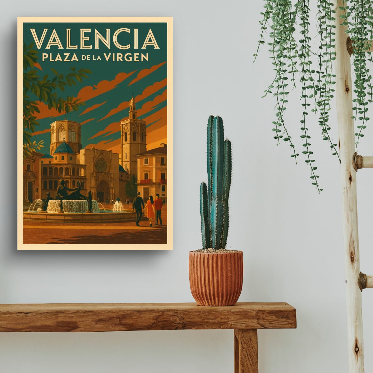Plaza de la Virgen Original Canvas Print