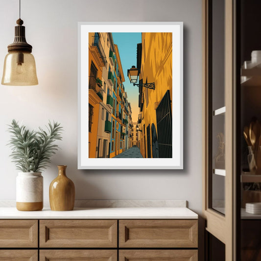 Street in El Carmen Original Canvas Print