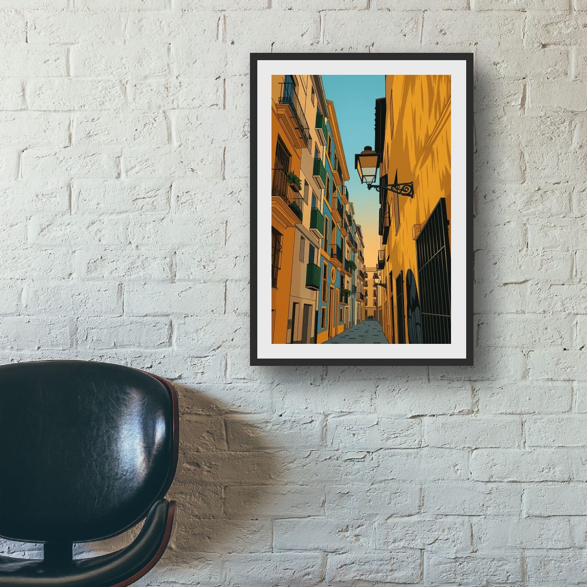 Street in El Carmen Original Canvas Print