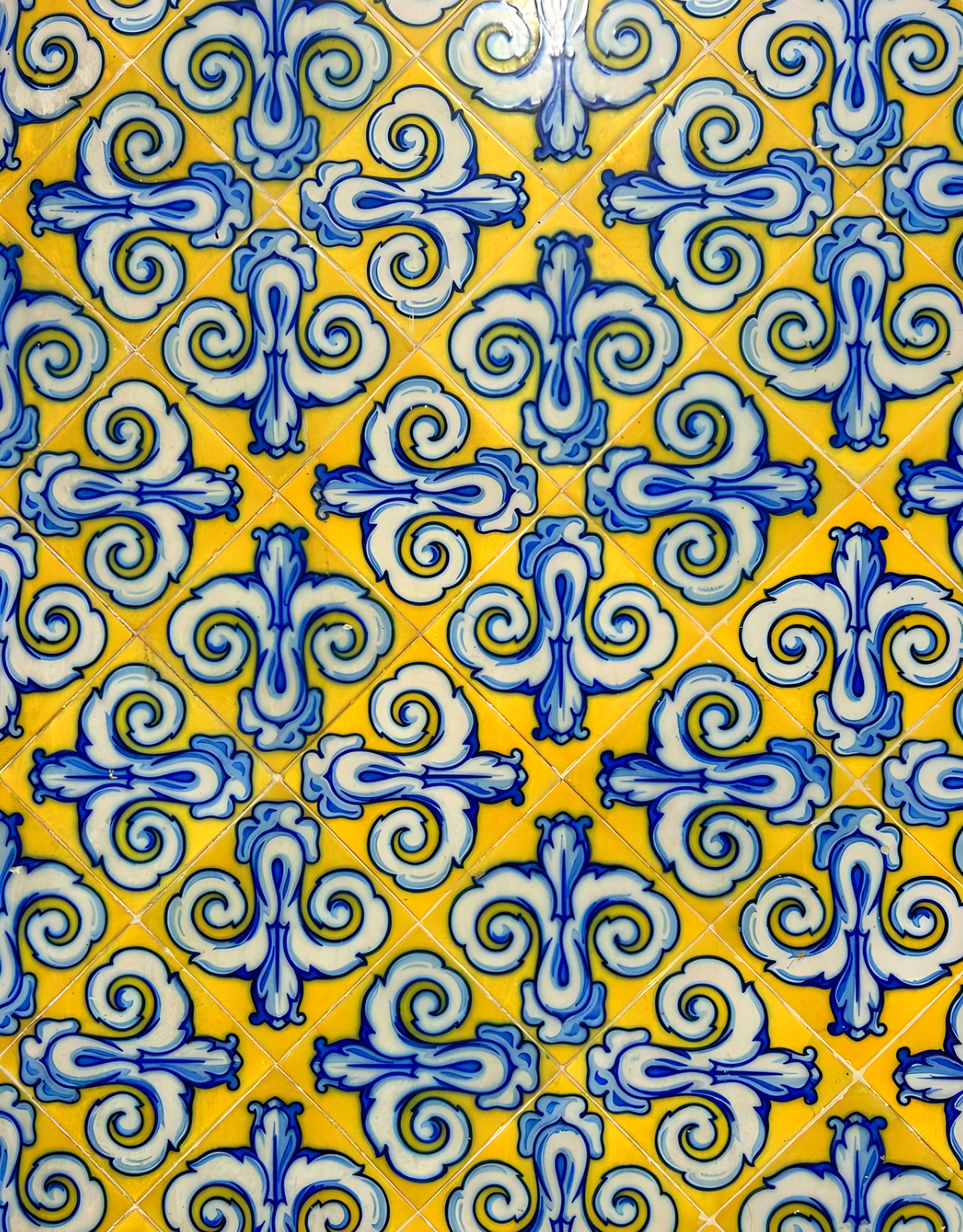 Tiles at Mercat Central Original Canvas Print